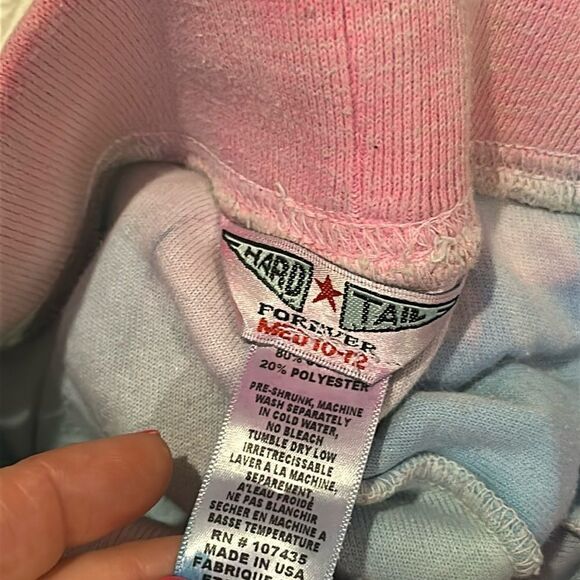 Hard Tail Girls Tie Dye Terry Drawstring Shorts, Size M 10/12 - Picture 6 of 6